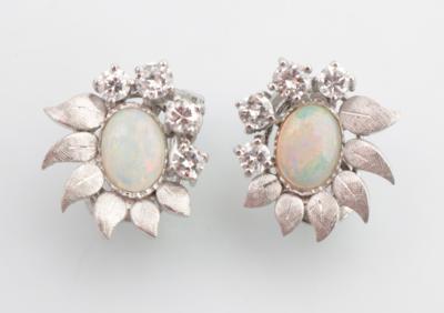 Brillant Opal Ohrclipse - Schmuck und Uhren