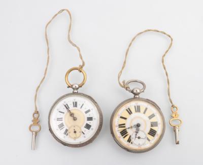 Zwei Bauerntaschenuhren - Jewellery and watches