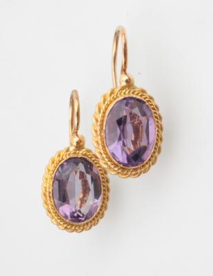 Amethyst Ohrgehänge - Schmuck und Uhren