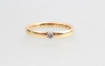 Brillant Ring ca. 0,07 ct - Klenoty a Hodinky