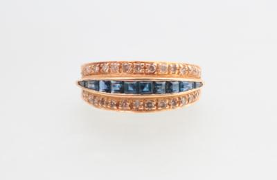 Brillant Saphir Ring - Schmuck und Uhren