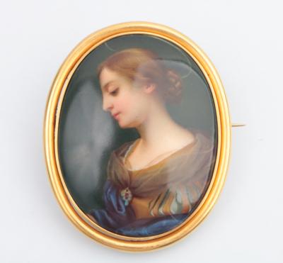 Brosche Damenportrait - Jewellery and watches