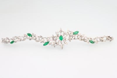 Smaragd Diamant Armband - Schmuck und Uhren