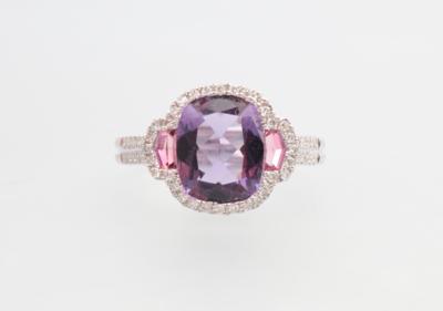 Amethyst Brillant Ring - Schmuck und Uhren