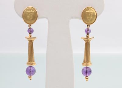 Amethyst Ohrgehänge - Schmuck und Uhren