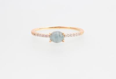 Brillant Aquamarin Ring Nanis Dancing in the Rain Azure - Schmuck und Uhren