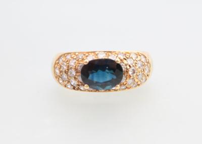 Brillant Saphir Ring - Schmuck und Uhren