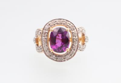 Amethyst Brillant Ring - Schmuck und Uhren