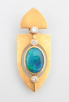 Brillant Opal Anhänger - Schmuck und Uhren