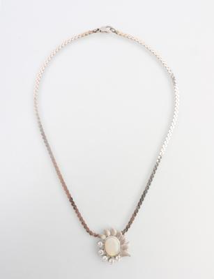 Brillant Opal Collier - Schmuck und Uhren