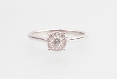 Brillant Ring zus. 0,25 ct - Jewellery and watches