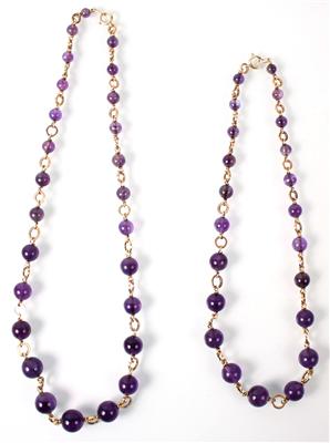 2 Amethyst Colliers - Arte, antiquariato e gioielli