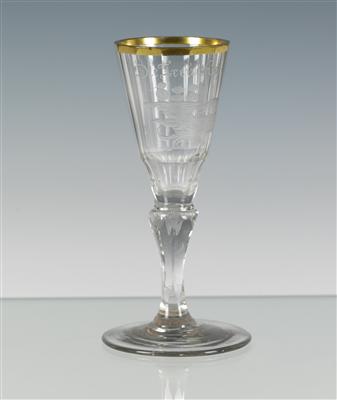 Weinbrandglas, letztes Viertel 18. Jahrhundert - Um?ní, starožitnosti, šperky