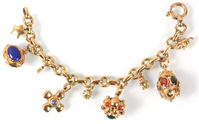 Armkette mit 9 Anhängern - Antiques, art and jewellery