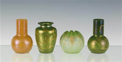 4 kleine Vasen, um 1900/20 - Kunst, Antiquitäten und Schmuck