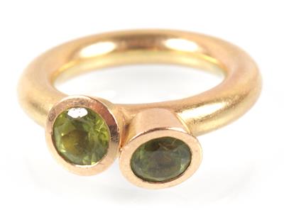 Peridot-Damenring - Antiques, art and jewellery