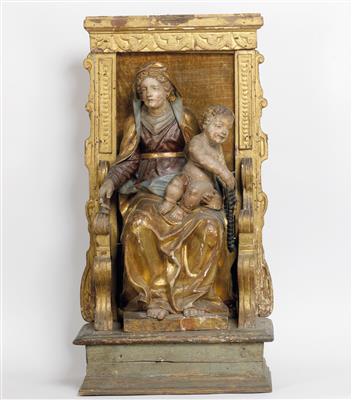 Thronende Madonna mit Kind - Arte, antiquariato e gioielli