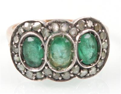 Smaragd-Damenring - Antiques, art and jewellery