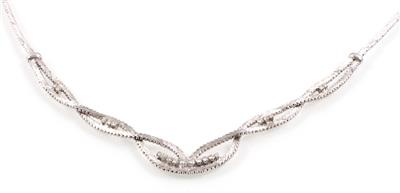 Brillantcollier zus. ca. 0,60 ct - Umění, starožitnosti, šperky