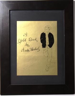 Einbandseite "A Gold Book by Andy Warhol" - Umění, starožitnosti, šperky