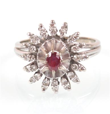 Diamantdamenring - Antiques, art and jewellery