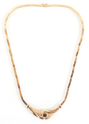 Collier Brillanten Saphire - Arte, antiquariato e gioielli