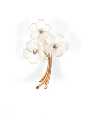 Brillant-Blütenbrosche - Umění, starožitnosti, šperky