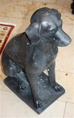 Gartenfigur "Sitzender Hund" - Arte, antiquariato e gioielli