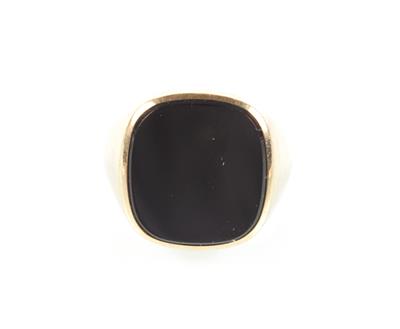 Onyx-Herrenring - Antiques, art and jewellery