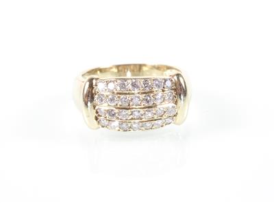 Brillantring zus. ca. 1 ct - Antiques, art and jewellery