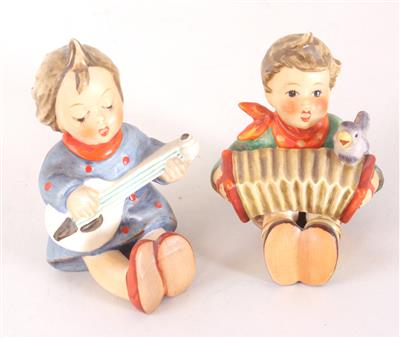 Paar Hummelfiguren "Bandoneon Spieler/Gesangsprobe" - Antiques, art and jewellery