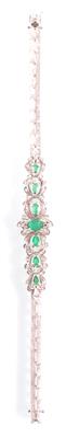 Smaragdarmkette - online auction Kunst, Antiquitäten und Schmuck