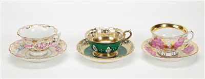 3 Teetassen mit Untertassen - Arte, antiquariato e gioielli