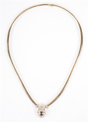 Brillant Saphir Collier - Arte, antiquariato e gioielli