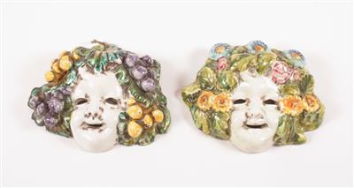 Paar Wandmasken - Antiques, art and jewellery