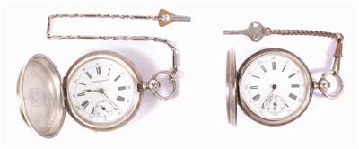 2 Herrentaschenuhren - Watches