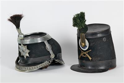 Dragoner-Tschako der Schweizer Kavalerie - Arte, antiquariato e gioielli