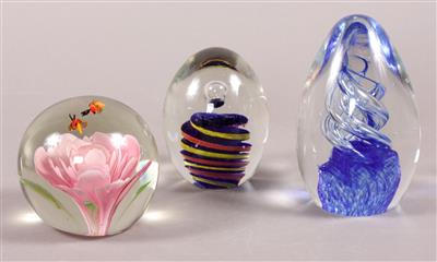 3 Briefbeschwerer (Paperweight) - Antiques, art and jewellery