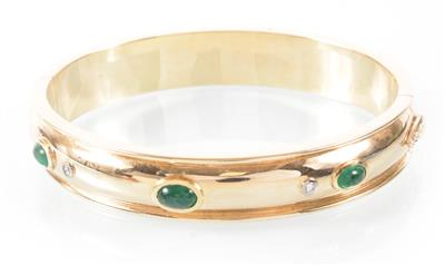 Smaragd Brillant Armreif - Umění, starožitnosti, šperky