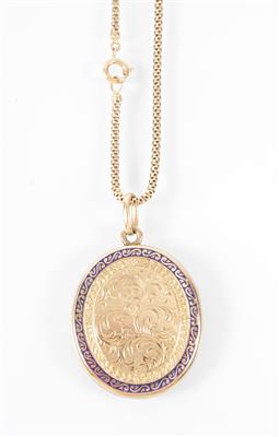 Medaillon an Halskette - Umění, starožitnosti, hračky e šperky