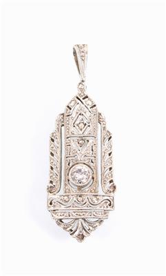 Brillant/Diamant Art deco Anhänger - Antiques, art and jewellery