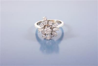 Brillant/Diamantdamenring - Antiques, art and jewellery