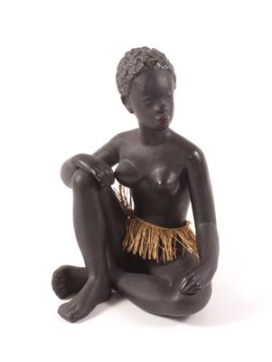 Sitzende Afrikanerin - Kunst, Antiquitäten und Schmuck