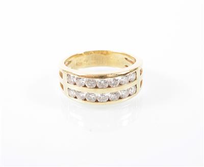 Brillantring zus. ca. 1 ct - Antiques, art and jewellery