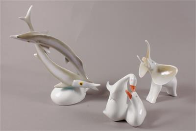 3 Tierfiguren - Kunst, Antiquitäten und Schmuck