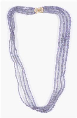 Saphircollier ca. 390 ct - Arte, antiquariato e gioielli