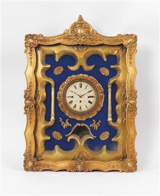 Spätbiedermeier Rahmenuhr um 1840/50 - Kunst bis 500€