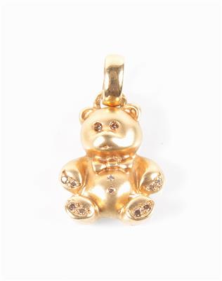 Brillantanhänger "Teddybär" - Antiques, art and jewellery