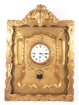 Spätbiedermeier Rahmenuhr um 1840/50 - Umění a starožitnosti