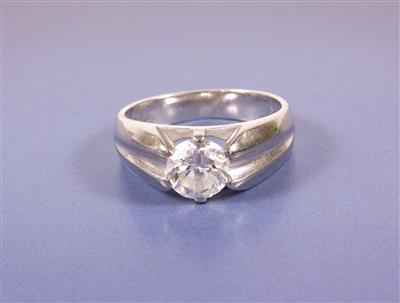 Brillantsolitär ca. 1 ct - Umění, starožitnosti, šperky